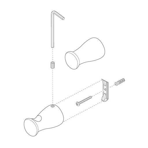 [DEL-RP64150SS] Delta RP64150SS Mounting Post Transitional Stainless
