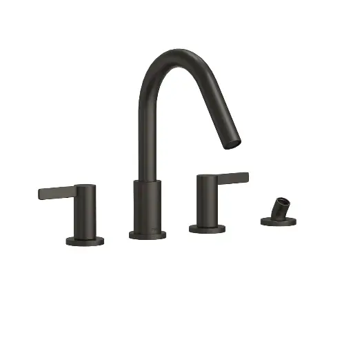 [TOTO-TBG11202UA#MBL] TOTO TBG11202UA#MBL GF Four Hole Roman Tub Filler Trim Matte Black