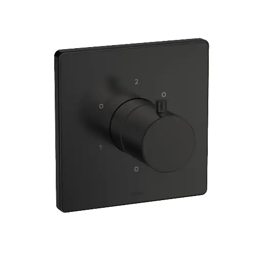 [TOTO-TBV02102U#MBL] TOTO TBV02102U#MBL Three Way Diverter Square Trim with Off Matte Black