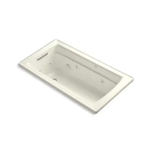 [KOH-1122-96] Kohler 1122-96 Archer 60" x 32" Drop-in Whirlpool Bath Biscuit