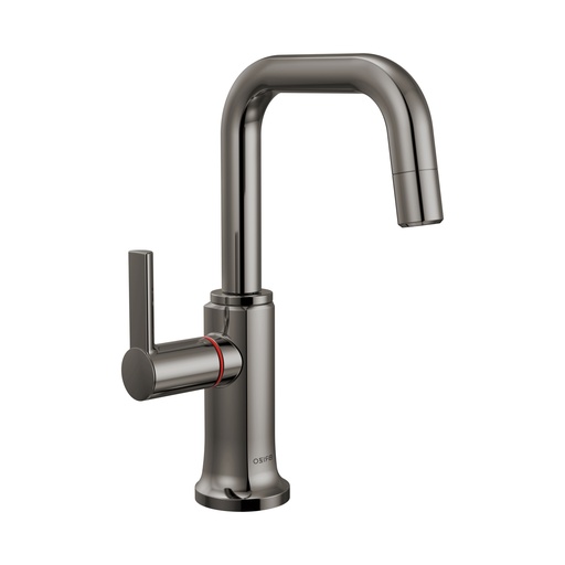 [BRI-61307LF-H-BNX-L] Brizo 61307LF-H-BNX-L Kintsu Instant Hot Faucet with Square Spout Black Onyx