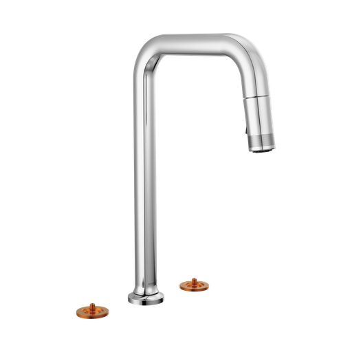 [BRI-62507LF-PCLHP-L] Brizo 62507LF-PCLHP-L Kintsu Widespread Pull-Down Faucet Less Handles Polished Chrome