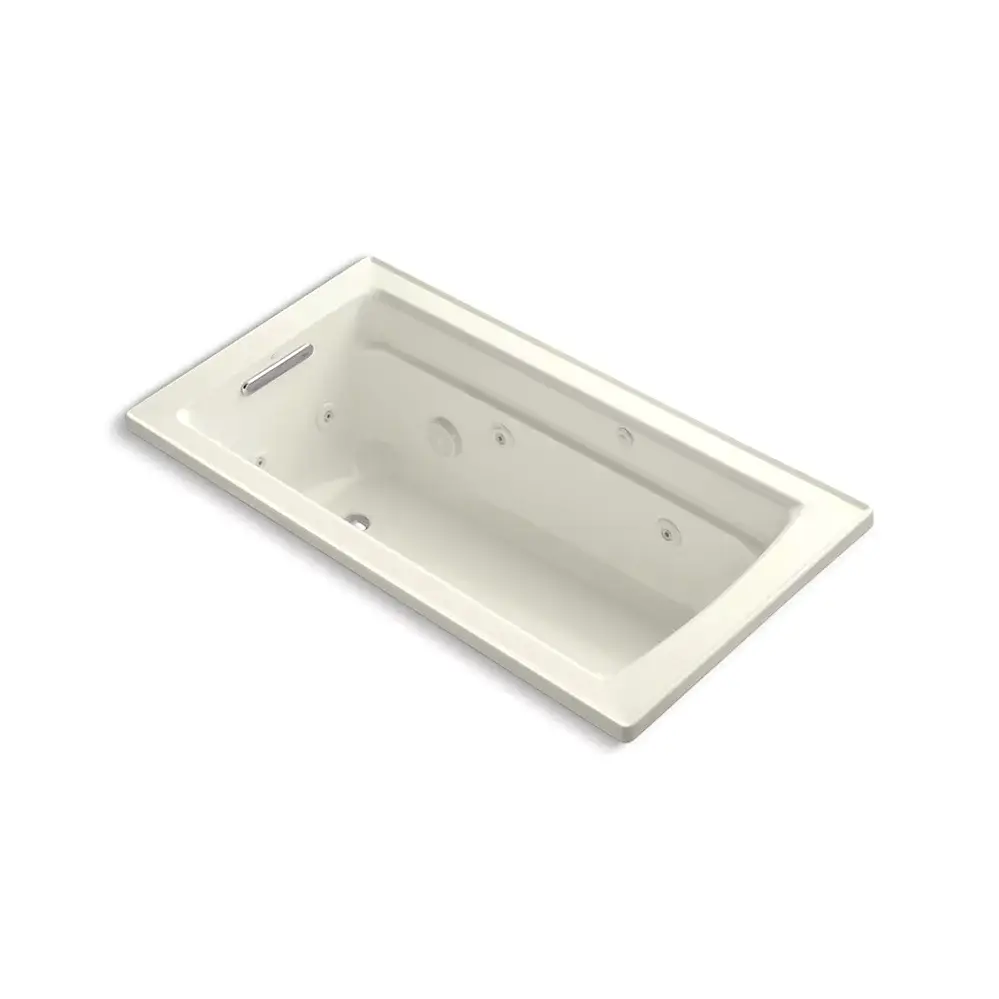 [KOH-1122-H-96] Kohler 1122-H-96 Archer 60" x 32" Drop-in Whirlpool Bath With Heater Biscuit
