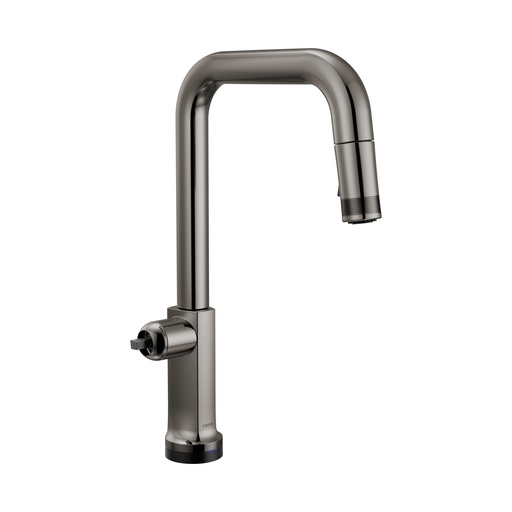 [BRI-64007LF-BNXLHP-L] Brizo 64007LF-BNXLHP-L Kintsu Smart Touch Square Pull-Down Faucet Less Handle Black Onyx