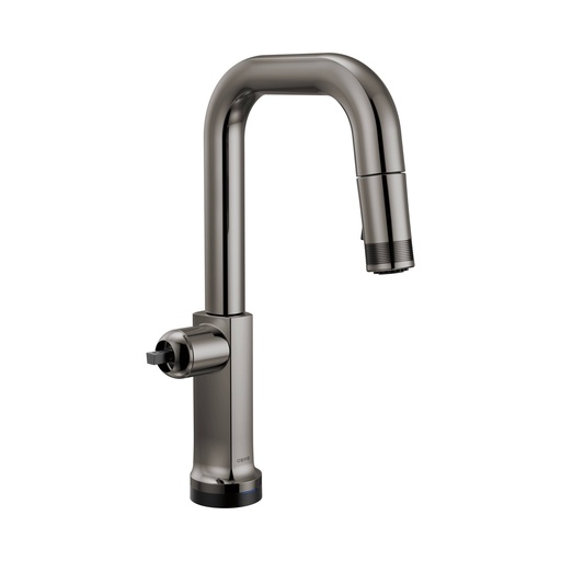 [BRI-64907LF-BNXLHP-L] Brizo 64907LF-BNXLHP-L Kintsu SmartTouch Pull-Down Prep Faucet Less Handle Lumicoat Black Onyx