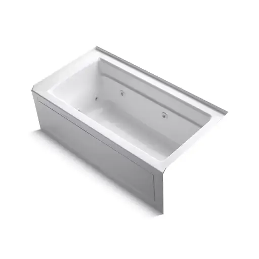 [KOH-1122-HR-0] Kohler 1122-HR-0 Archer 60" x 32" Alcove Heated Whirlpool Bath Right Drain White