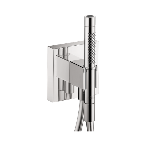 [HAN-12627001] Hansgrohe 12627001 Axor Handshower Holder With Outlet 5" X 5" Chrome