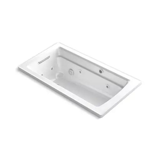 [KOH-1122-XHGH-0] Kohler 1122-XHGH-0 Archer 60" x 32" Drop-in Heated Bubble Massage Air Bath Whirlpool White