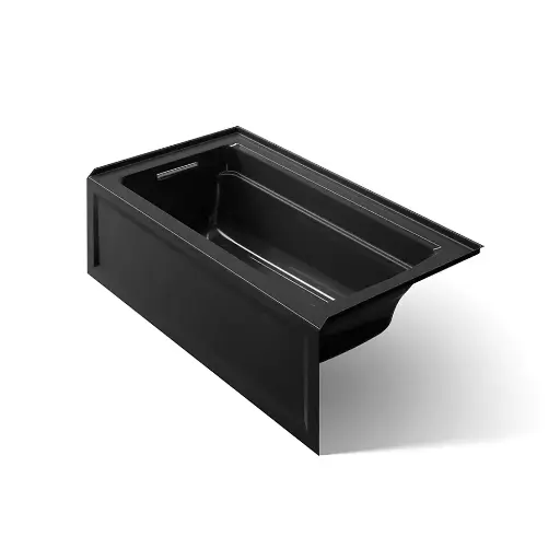 [KOH-1123-LA-7] Kohler 1123-LA-7 Archer 60" x 32" Alcove Bath Left Drain Black