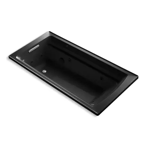 [KOH-1124-7] Kohler 1124-7 Archer 72" x 36" Drop-in Whirlpool Bath Black