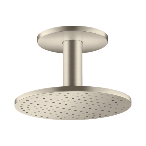 [HAN-35297821] Hansgrohe 35297821 Axor Showerhead 250 2-Jet with Ceiling Connection Brushed Nickel