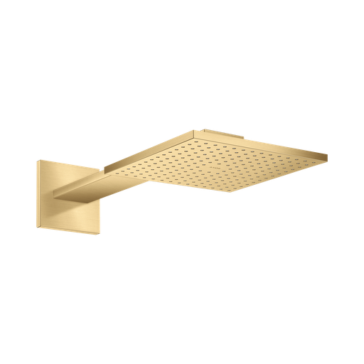 [HAN-35310251] Hansgrohe 35310251 Axor Showerhead 250 Square 2-Jet with Showerarm Trim Brushed Gold Optic