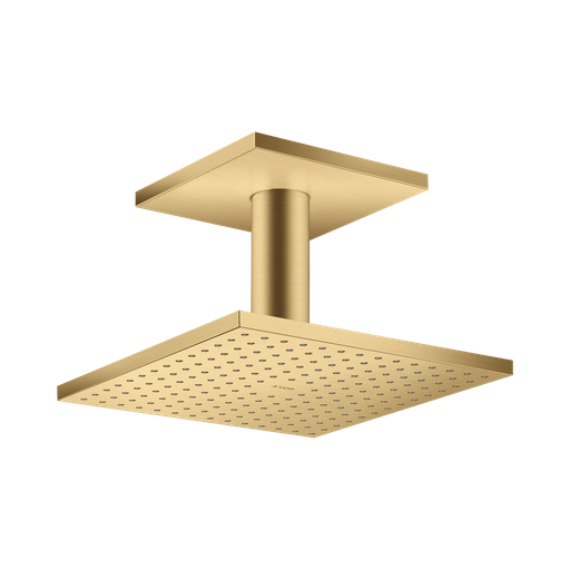 [HAN-35312251] Hansgrohe 35312251 Axor Showerhead 250 Square 2-Jet with Ceiling Connection Brushed Gold Optic