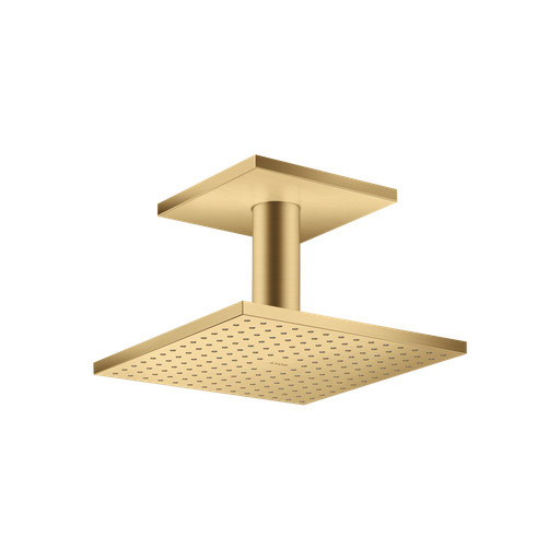 [HAN-35319251] Hansgrohe 35319251 Axor Showerhead 250 Square 2-Jet with Ceiling Connection Brushed Gold Optic