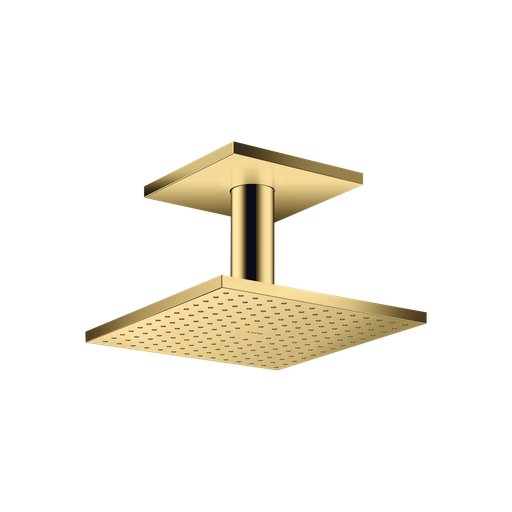 [HAN-35319991] Hansgrohe 35319991 Axor Showerhead 250 Square 2-Jet with Ceiling Connection Polished Gold Optic