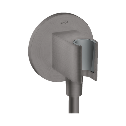 [HAN-36733341] Hansgrohe 36733341 Axor Wall Outlet Round Handshower Holder Brushed Black Chrome