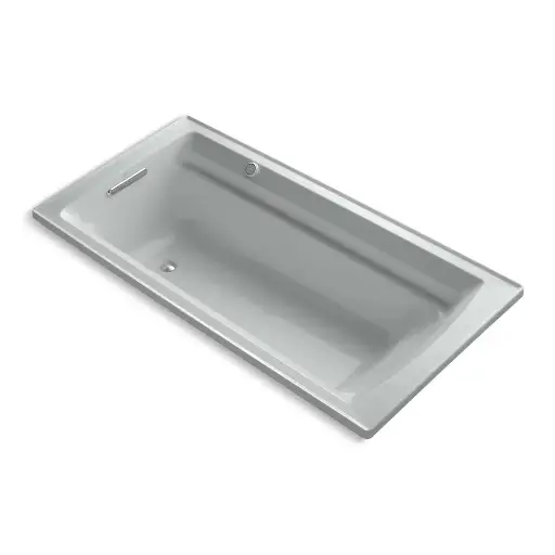 [KOH-1124-GHW-95] Kohler 1124-GHW-95 Archer 72" x 36" Drop-in Heated Bubble Massage Air Bath Ice Grey