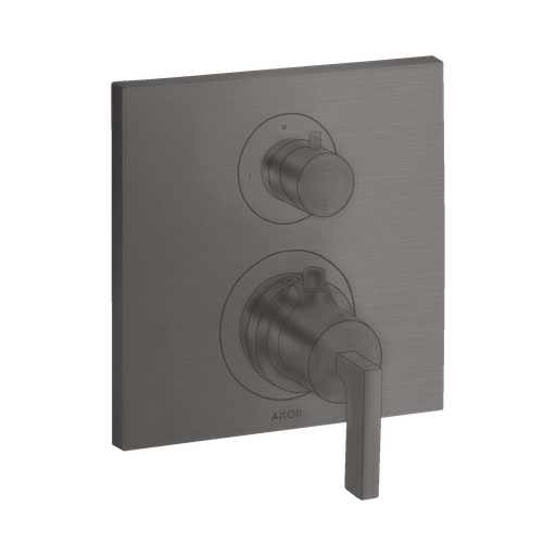 [HAN-39700341] Hansgrohe 39700341 Axor Citterio Thermostatic Trim with Volume Control Brushed Black Chrome