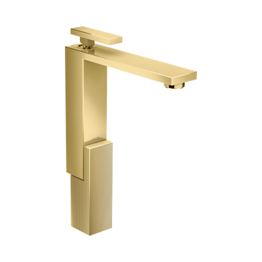 [HAN-46031991] Hansgrohe 46031991 Axor Edge Single Hole Faucet 280 Diamond Cut Polished Gold Optic