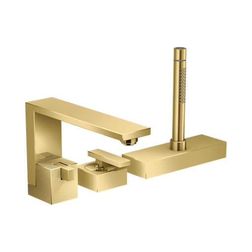 [HAN-46431991] Hansgrohe 46431991 Axor Edge 3-Hole Roman Tub Set Trim Polished Gold Optic
