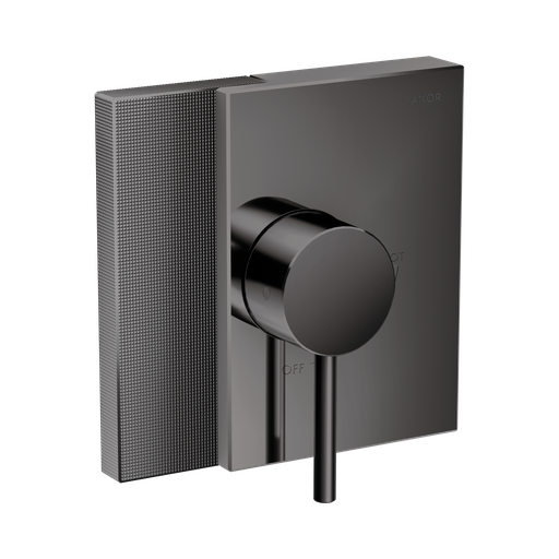 [HAN-46461331] Hansgrohe 46461331 Axor Edge Pressure Balance Trim Diamond Cut Polished Black Chrome
