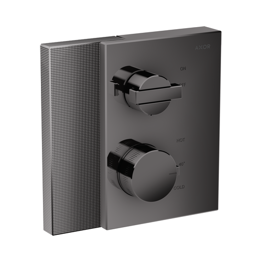 [HAN-46751331] Hansgrohe 46751331 Axor Edge Thermostatic Trim With Volume Control Polished Black Chrome
