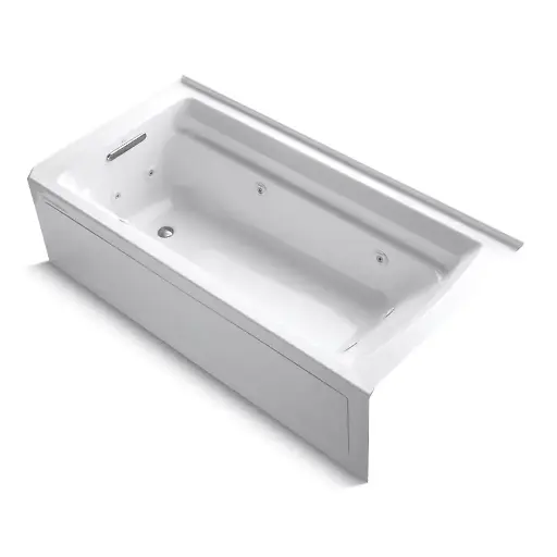 [KOH-1124-LA-0] Kohler 1124-LA-0 Archer 72" x 36" Alcove Whirlpool Bath Left Drain White