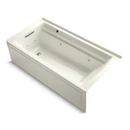 [KOH-1124-LAW-96] Kohler 1124-LAW-96 Archer 72" x 36" Alcove Whirlpool Heated Bath Left Drain Biscuit