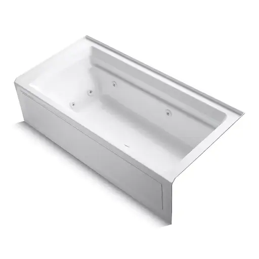 [KOH-1124-RA-0] Kohler 1124-RA-0 Archer 72" x 36" Alcove Whirlpool Bath Right Drain White
