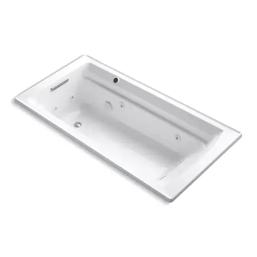 [KOH-1124-W1-0] Kohler 1124-W1-0 Archer 72" x 36" Drop-in Whirlpool Heated Bath White