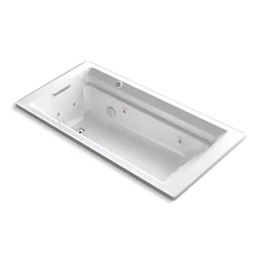 [KOH-1124-XHGH-0] Kohler 1124-XHGH-0 Archer 72" x 36" Drop-in Heated Bubble Massage Air Bath Whirlpool White