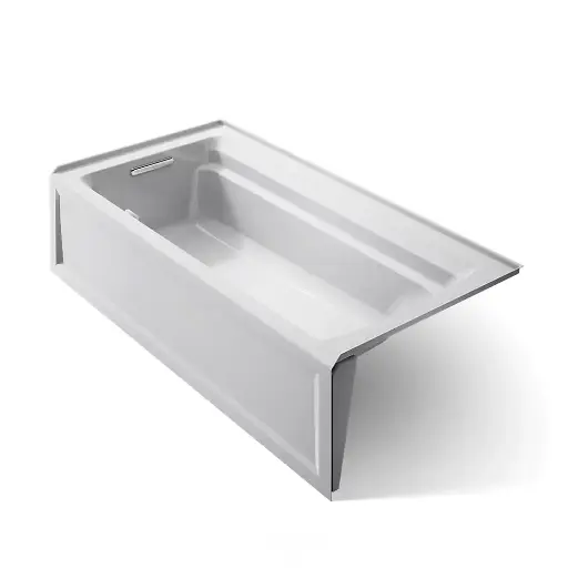 [KOH-1125-LAW-95] Kohler 1125-LAW-95 Archer 72" x 36" Alcove Bath Heated Surface Left Drain Ice Grey