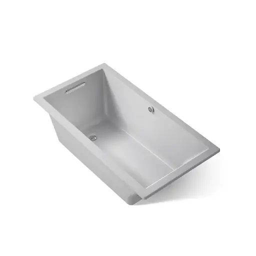[KOH-1130-W1-95] Kohler 1130-W1-95 Underscore 60" x 32" Drop-in Bath With Heated Surface Ice Grey