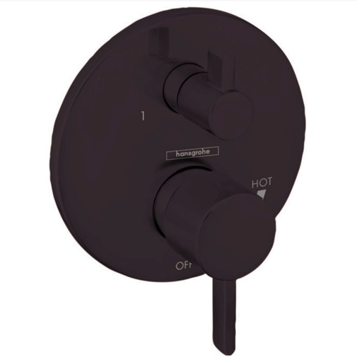 [HAN-04447670] Hansgrohe 04447670 Ecostat Pressure Balance Trim S with Diverter Matte Black