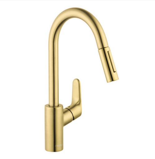 [HAN-04505250] Hansgrohe 04505250 Focus HighArc Kitchen Faucet 1.75 GPM Brushed Gold Optic