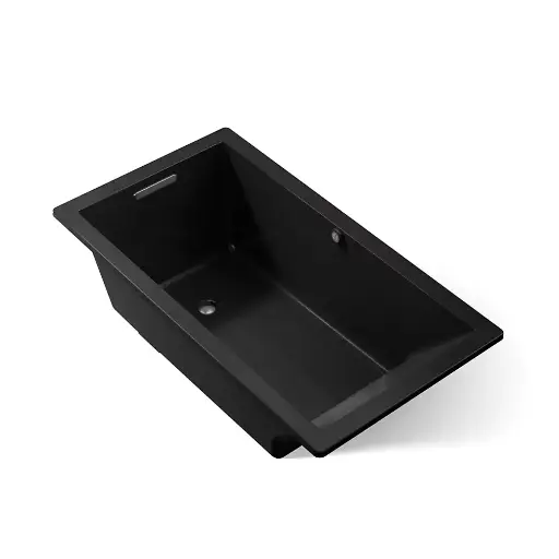 [KOH-1136-W1-7] Kohler 1136-W1-7 Underscore 66" x 36" Drop-in Bath With Heated Surface Black