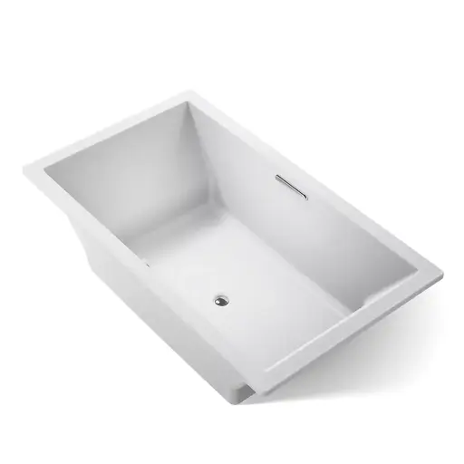 [KOH-1137-W1-95] Kohler 1137-W1-95 Underscore 72" x 42" Drop-in Bath With Heated Surface Ice Grey