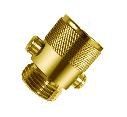[HAN-04978990] Hansgrohe 04978990 Trickle Adaptor Polished Gold Optic