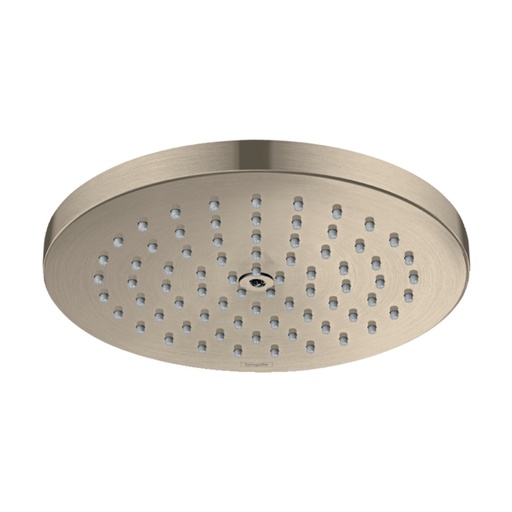 [HAN-26928821] Hansgrohe 26928821 Raindance S Showerhead 180 1-Jet PowderRain Brushed Nickel