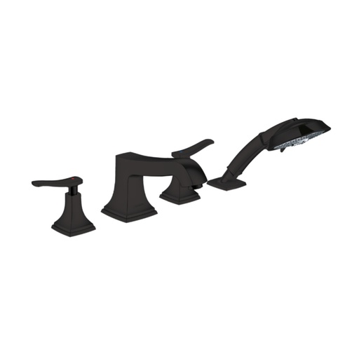 [HAN-31441671] Hansgrohe 31441671 Metropol Classic 4-Hole Roman Tub Set Trim Matte Black