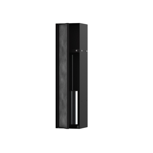 [HAN-56060670] Hansgrohe 56060670 Recessed Toilet Brush Holder With Shelf Matte Black