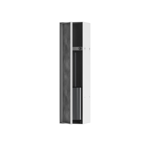 [HAN-56060700] Hansgrohe 56060700 Recessed Toilet Brush Holder With Shelf Matte White