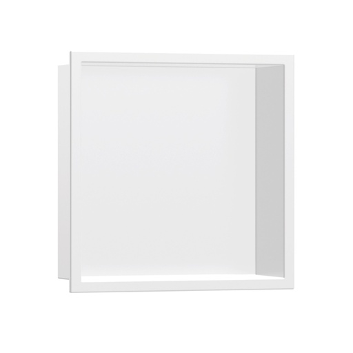 [HAN-56093700] Hansgrohe 56093700 Wall Niche With Frame 12"X 12"X 5.5" Matte White