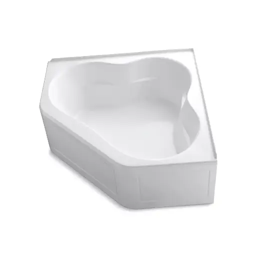 [KOH-1161-LA-0] Kohler 1161-LA-0 Tercet 60" x 60" Corner Bath Integral Apron White