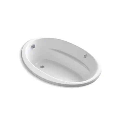 [KOH-1162-GH-0] Kohler 1162-GH-0 Sunward 60" x 42" Drop-in Heated Bubble Massage Air Bath White