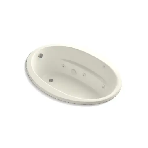 [KOH-1162-H-96] Kohler 1162-H-96 Sunward 60" x 42" Drop-in Whirlpool Bath Biscuit