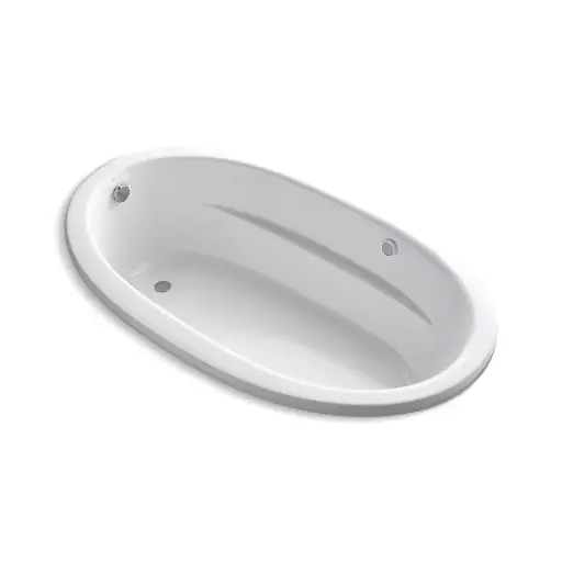 [KOH-1164-GHW-0] Kohler 1164-GHW-0 Sunward 72" x 42" Drop-in Heated Bubble Massage Air Bath White