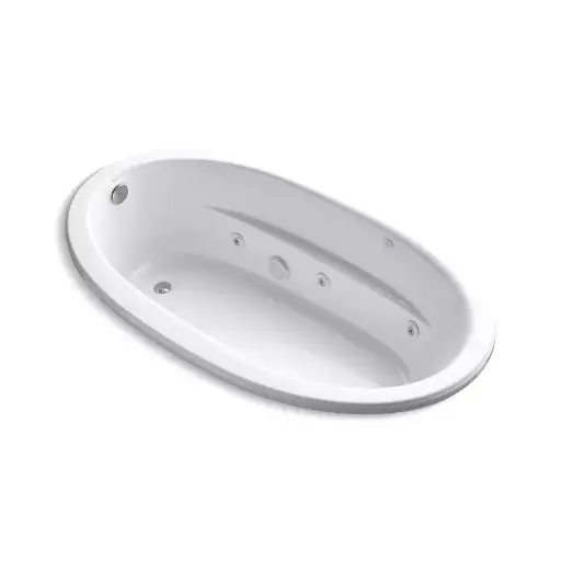 [KOH-1164-H-0] Kohler 1164-H-0 Sunward 72" x 42" Drop-in Heated Whirlpool Bath White