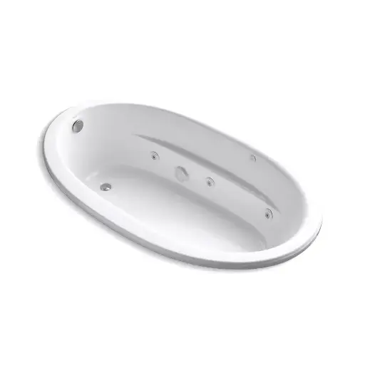 [KOH-1164-W1-0] Kohler 1164-W1-0 Sunward 72" x 42" Drop-in Whirlpool Heated Bath White
