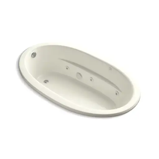 [KOH-1164-W1-96] Kohler 1164-W1-96 Sunward 72" x 42" Drop-in Whirlpool Heated Bath Biscuit